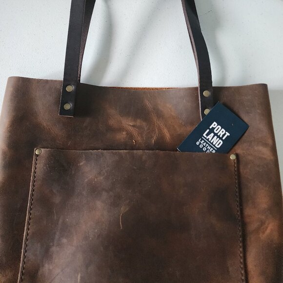 Portland Leather Goods Tote "EUC" - Picture 2 of 16